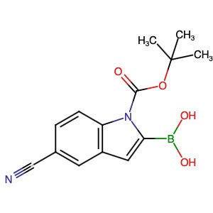 475102-15-9 | 1-(1,1-Dimethylethyl) 2-borono-5-cyano-1H-indole-1-carboxylate - Hoffman Fine Chemicals