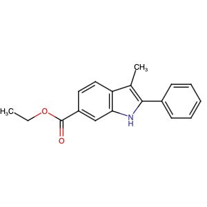 491601-45-7 | 3-Methyl-2-phenyl-1H-indole-6-carboxylic acid ethyl ester - Hoffman Fine Chemicals