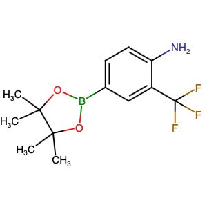 508223-55-0 | 4-(4,4,5,5-Tetramethyl-1,3,2-dioxaborolan-2-yl)-2-(trifluoromethyl)aniline - Hoffman Fine Chemicals