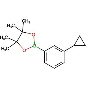 627526-56-1 | 2-(3-Cyclopropylphenyl)-4,4,5,5-tetramethyl-1,3,2-dioxaborolane - Hoffman Fine Chemicals