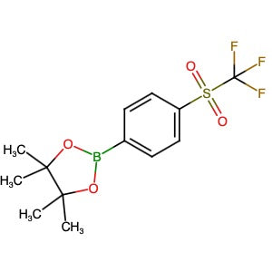 648904-89-6 | 4,4,5,5-Tetramethyl-2-[4-[(trifluoromethyl)sulfonyl]phenyl]-1,3,2-dioxaborolane - Hoffman Fine Chemicals