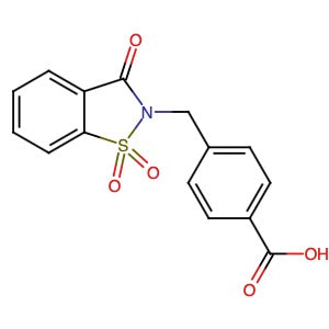 694473-93-3 | 4-[(1,1,3-Trioxo-2,3-dihydro-1,2-benzothiazol-2-yl)methyl]benzoic acid - Hoffman Fine Chemicals