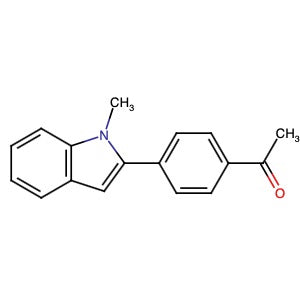 741709-15-9 | 1-(4-(1-Methyl-1H-indol-2-yl)phenyl)ethan-1-one - Hoffman Fine Chemicals