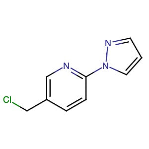 748796-39-6 | 5-(Chloromethyl)-2-(1H-pyrazol-1-yl)pyridine - Hoffman Fine Chemicals