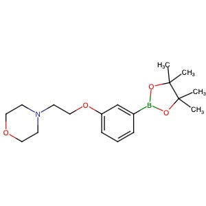 756520-70-4 | 4-[2-[3-(4,4,5,5-Tetramethyl-1,3,2-dioxaborolan-2-yl)phenoxy]ethyl]morpholine - Hoffman Fine Chemicals