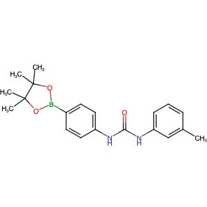 765949-02-8 | N-(3-Methylphenyl)-N′-[4-(4,4,5,5-tetramethyl-1,3,2-dioxaborolan-2-yl)phenyl]urea - Hoffman Fine Chemicals