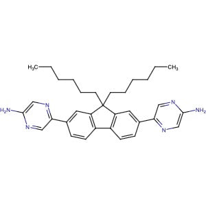 835876-17-0 | 2,7-Bis(5-aminopyrazin-2-yl)-9,9-dihexylfluorene - Hoffman Fine Chemicals