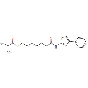 848354-66-5 | S-[7-oxo-7-[(4-phenyl-1,3-thiazol-2-yl)amino]heptyl] 2-methylpropanethioate - Hoffman Fine Chemicals