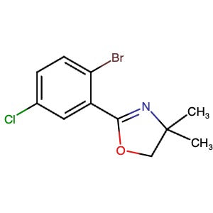 849106-18-9 | 2-(2-Bromo-5-chlorophenyl)-4,4-dimethyl-4,5-dihydrooxazole - Hoffman Fine Chemicals