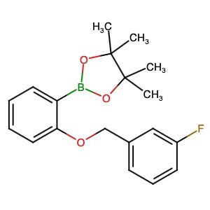 864772-77-0 | 2-[2-[(3-Fluorophenyl)methoxy]phenyl]-4,4,5,5-tetramethyl-1,3,2-dioxaborolane - Hoffman Fine Chemicals
