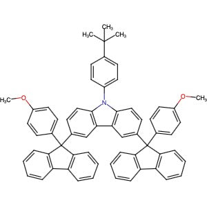 871018-07-4 | 9-(4-tert-Butylphenyl)-3,6-bis(9-(4-methoxyphenyl)-9H-fluoren-9-yl)-9H-carbazole - Hoffman Fine Chemicals