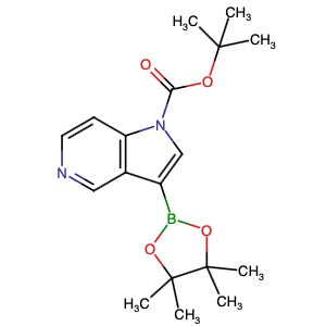 877060-60-1 | tert-Butyl 3-(4,4,5,5-tetramethyl-1,3,2-dioxaborolan-2-yl)-1H-pyrrolo[3,2-c]pyridine-1-carboxylate - Hoffman Fine Chemicals