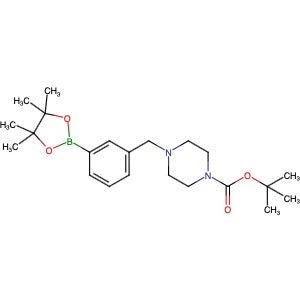 883738-19-0 | tert-Butyl 4-(3-(4,4,5,5-tetramethyl-1,3,2-dioxaborolan-2-yl)benzyl)piperazine-1-carboxylate - Hoffman Fine Chemicals