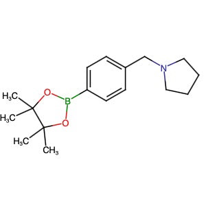884507-39-5 | 1-(4-(4,4,5,5-Tetramethyl-1,3,2-dioxaborolan-2-yl)benzyl)pyrrolidine - Hoffman Fine Chemicals