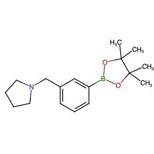 884507-45-3 | 1-(3-(4,4,5,5-Tetramethyl-1,3,2-dioxaborolan-2-yl)benzyl)pyrrolidine - Hoffman Fine Chemicals