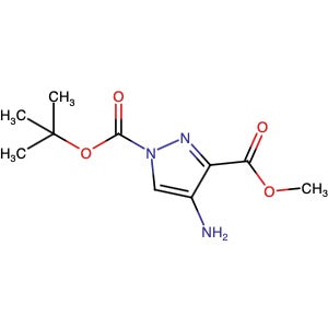 CAS 923283-63-0 | 1-tert-Butyl 3-methyl 4-amino-1H-pyrazole-1,3-dicarboxylate | MFCD19703290