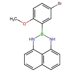 927384-45-0 | 2-(5-Bromo-2-methoxyphenyl)-2,3-dihydro-1H-naphtho[1,8-de][1,3,2]diazaborinine - Hoffman Fine Chemicals