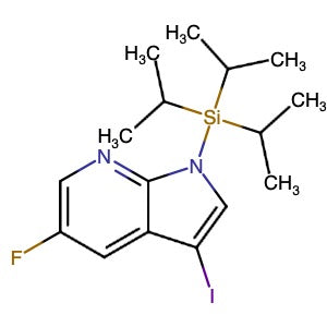 928653-76-3 | 5-Fluoro-3-iodo-1-[tris(1-methylethyl)silyl]-1H-pyrrolo[2,3-b]pyridine - Hoffman Fine Chemicals