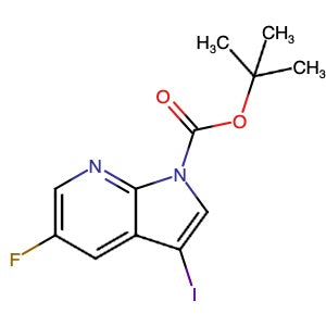 928653-78-5 | 1,1-Dimethylethyl 5-fluoro-3-iodo-1H-pyrrolo[2,3-b]pyridine-1-carboxylate - Hoffman Fine Chemicals