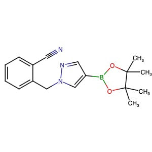 930596-18-2 | 2-[[4-(4,4,5,5-Tetramethyl-1,3,2-dioxaborolan-2-yl)-1H-pyrazol-1-yl]methyl]benzonitrile - Hoffman Fine Chemicals