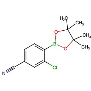 945391-06-0 | 3-Chloro-4-(4,4,5,5-tetramethyl-1,3,2-dioxaborolan-2-yl)benzonitrile - Hoffman Fine Chemicals