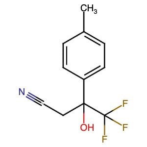 950476-82-1 | 4,4,4-Trifluoro-3-hydroxy-3-(p-tolyl)butanenitrile - Hoffman Fine Chemicals