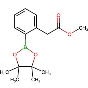 956229-86-0 | Methyl 2-(4,4,5,5-tetramethyl-1,3,2-dioxaborolan-2-yl)benzeneacetate - Hoffman Fine Chemicals