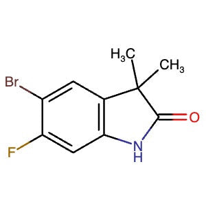 1017860-04-6 | 5-Bromo-6-fluoro-3,3-dimethylindolin-2-one - Hoffman Fine Chemicals