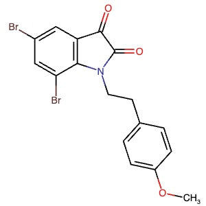 1020264-99-6 | 5,7-Dibromo-1-[2-(4-methoxyphenyl)ethyl]-1H-indole-2,3-dione - Hoffman Fine Chemicals