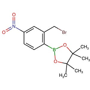 1030832-68-8 | 2-(2-(Bromomethyl)-4-nitrophenyl)-4,4,5,5-tetramethyl-1,3,2-dioxaborolane - Hoffman Fine Chemicals