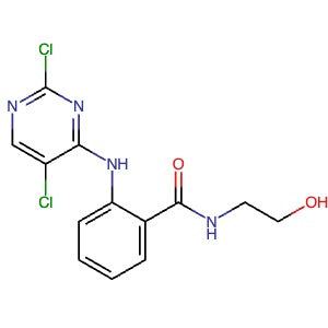 1042434-77-4 | 2-((2,5-Dichloropyrimidin-4-yl)amino)-N-(2-hydroxyethyl)benzamide - Hoffman Fine Chemicals