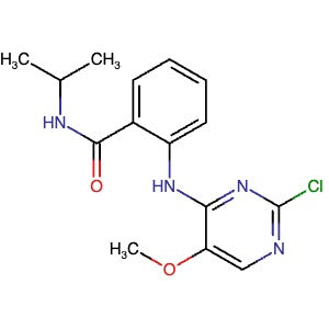 1042434-83-2 | 2-((2-Chloro-5-methoxypyrimidin-4-yl)amino)-N-(prop-2-yl)benzamide - Hoffman Fine Chemicals