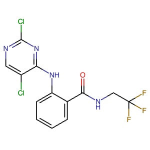 1042435-22-2 | 2-((2,5-Dichloropyrimidin-4-yl)amino)-N-(2,2,2-trifluoroethyl)benzamide - Hoffman Fine Chemicals