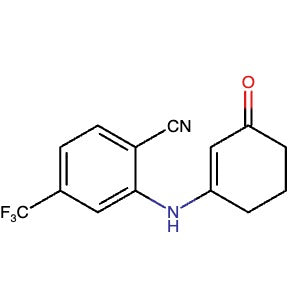 104586-59-6 | 2-((3-Oxocyclohex-1-en-1-yl)amino)-4-(trifluoromethyl)benzonitrile - Hoffman Fine Chemicals