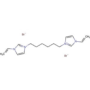 1046127-79-0 | 3,3'-(Hexane-1,6-diyl)bis(1-vinyl-1H-imidazol-3-ium) bromide - Hoffman Fine Chemicals