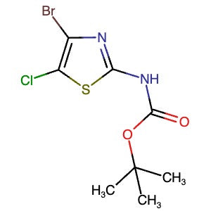 1064678-19-8 | tert-Butyl (4-bromo-5-chlorothiazol-2-yl)carbamate - Hoffman Fine Chemicals