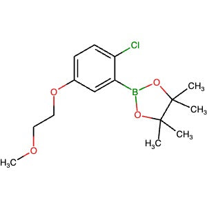 1079402-29-1 | 2-(2-Chloro-5-(2-methoxyethoxy)phenyl)-4,4,5,5-tetramethyl-1,3,2-dioxaborolane - Hoffman Fine Chemicals