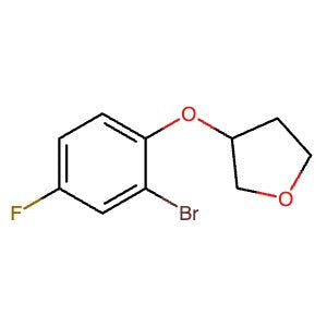 1079402-40-6 | 3-(2-Bromo-4-fluorophenoxy)tetrahydrofuran - Hoffman Fine Chemicals