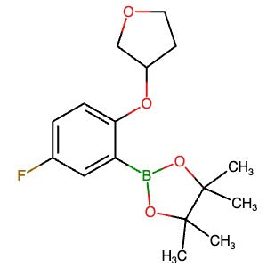 1079402-41-7 | 2-(5-Fuoro-2-((tetrahydrofuran-3-yl)oxy)phenyl)-4,4,5,5-tetramethyl-1,3,2-dioxaborolane - Hoffman Fine Chemicals