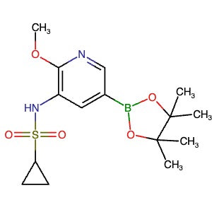 1083326-71-9 | N-(2-Methoxy-5-(4,4,5,5-tetramethyl-1,3,2-dioxaborolan-2-yl)pyridin-3-yl)cyclopropanesulfonamide - Hoffman Fine Chemicals