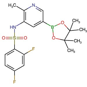 1083326-77-5 | 2,4-Difluoro-N-(2-methyl-5-(4,4,5,5-tetramethyl-1,3,2-dioxaborolan-2-yl)pyridin-3-yl)benzenesulfonamide - Hoffman Fine Chemicals