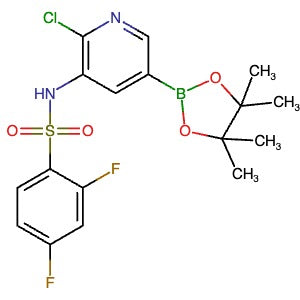 1093819-56-7 | N-(2-Chloro-5-(4,4,5,5-tetramethyl-1,3,2-dioxaborolan-2-yl)pyridin-3-yl)-2,4-difluorobenzenesulfonamide - Hoffman Fine Chemicals