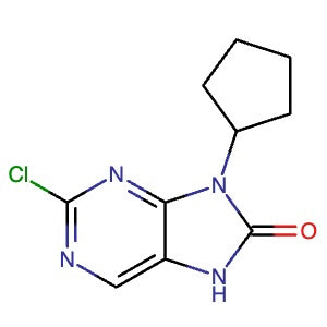 1124329-93-6 | 2-Chloro-9-cyclopentyl-7H-purin-8(9H)-one - Hoffman Fine Chemicals