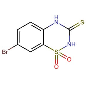 114260-86-5 | 7-Bromo-2H-benzo[e][1,2,4]thiadiazine-3(4H)-thione 1,1-dioxide - Hoffman Fine Chemicals