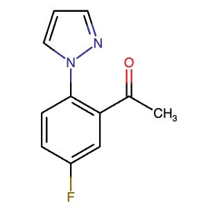 1152964-36-7 | 1-(5-Fluoro-2-(1H-pyrazol-1-yl)phenyl)ethan-1-one - Hoffman Fine Chemicals