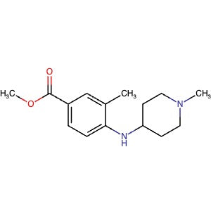 1157954-72-7 | Methyl 3-methyl-4-((1-methylpiperidin-4-yl)amino)benzoate - Hoffman Fine Chemicals