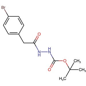 1197293-30-3 | tert-Butyl 2-(2-(4-bromophenyl)acetyl)hydrazine-1-carboxylate - Hoffman Fine Chemicals