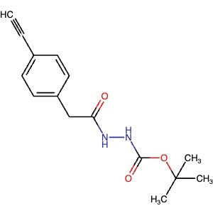 1197293-32-5 | tert-Butyl 2-(2-(4-ethynylphenyl)acetyl)hydrazine-1-carboxylate - Hoffman Fine Chemicals