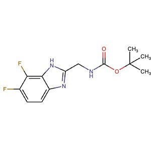 1201597-26-3 | tert-Butyl ((6,7-difluoro-1H-benzo[d]imidazol-2-yl)methyl)carbamate - Hoffman Fine Chemicals