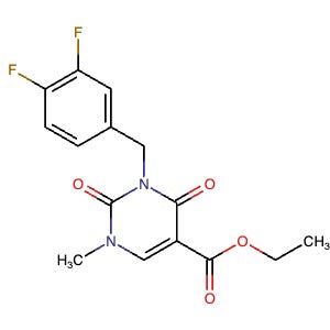 1204400-27-0 | Ethyl 3-(3,4-difluorobenzyl)-1-methyl-2,4-dioxo-1,2,3,4-tetrahydropyrimidine-5-carboxylate - Hoffman Fine Chemicals